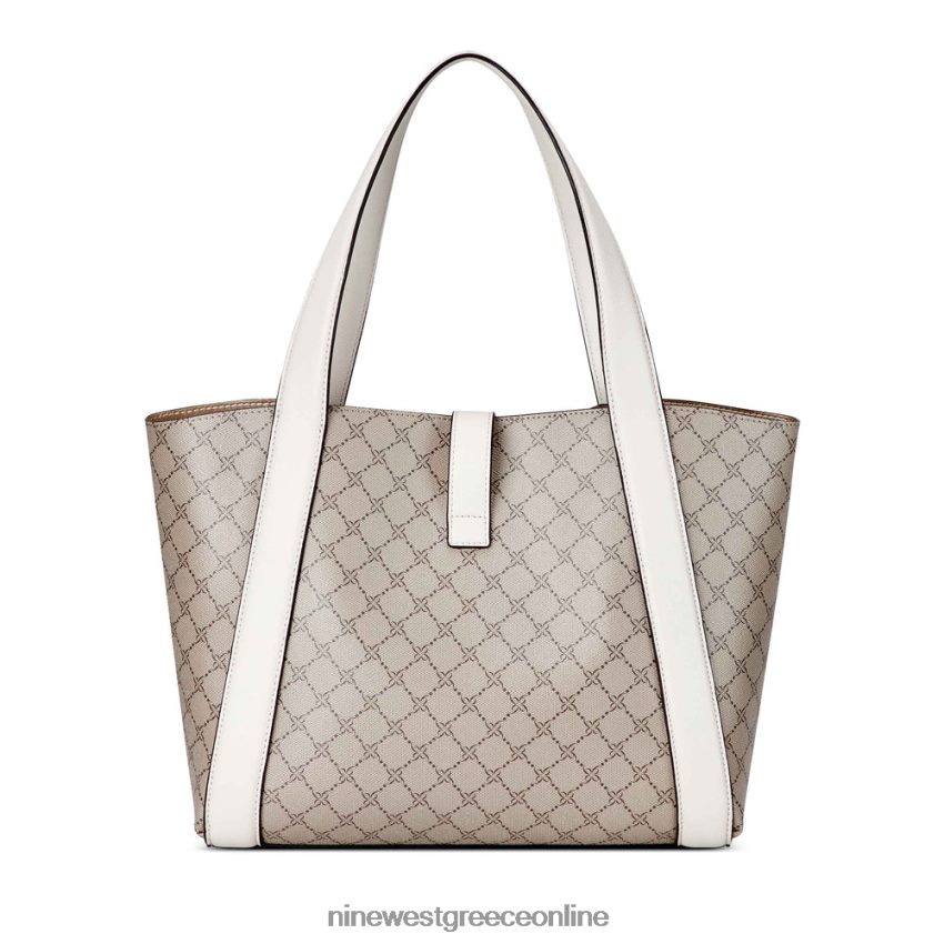 Nine West περισσότερο 2 σε 1 tote μπεζ λογότυπο/γάλα 48BFPH2525