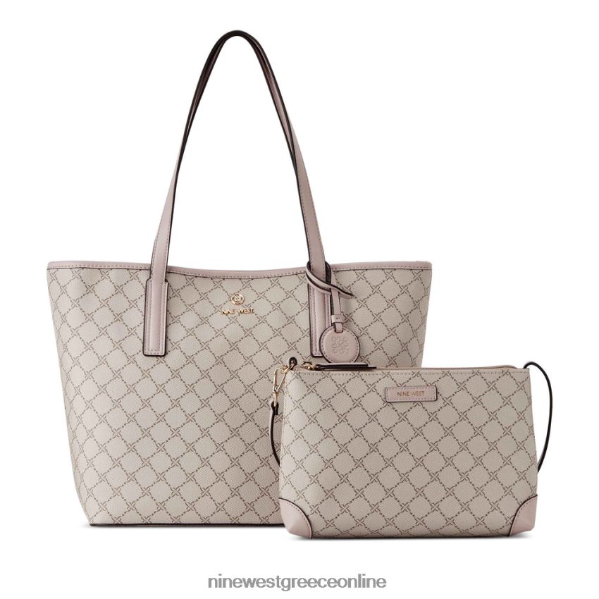 Nine West delaine 2 σε 1 tote λογότυπο μανιταριού/ροζ 48BFPH2456