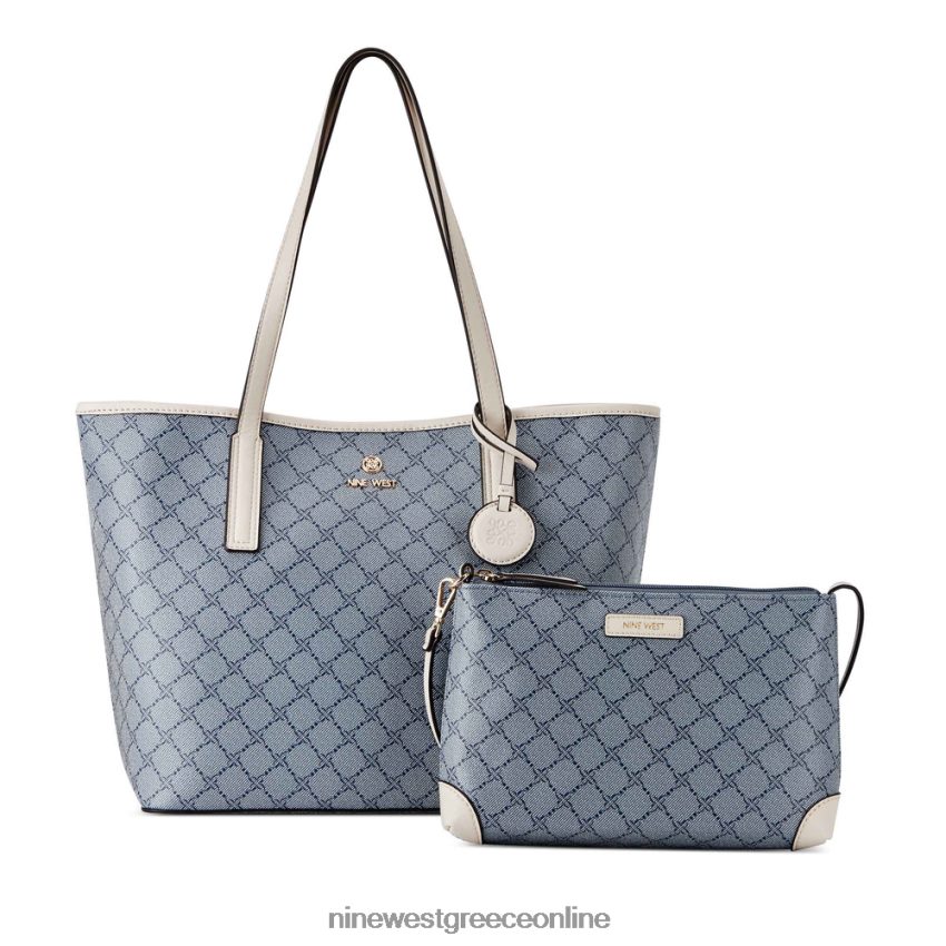 Nine West delaine 2 σε 1 tote λογότυπο/γάλα chambray 48BFPH2454 - Κάντε κλικ στην εικόνα για κλείσιμο